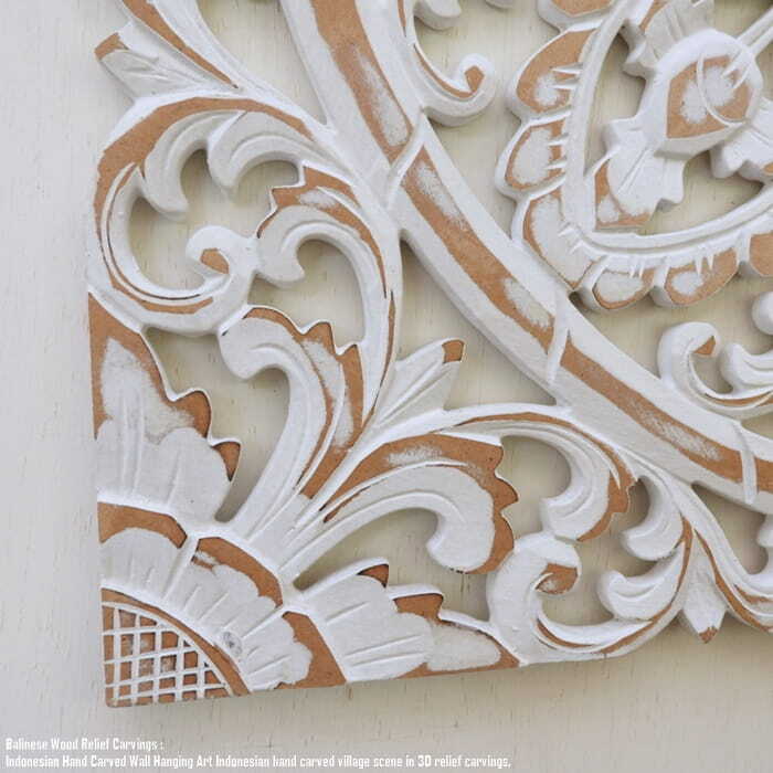 レリーフ 60cmx60cm 四角 正方形 [2] WW アートパネル 木彫り フレーム