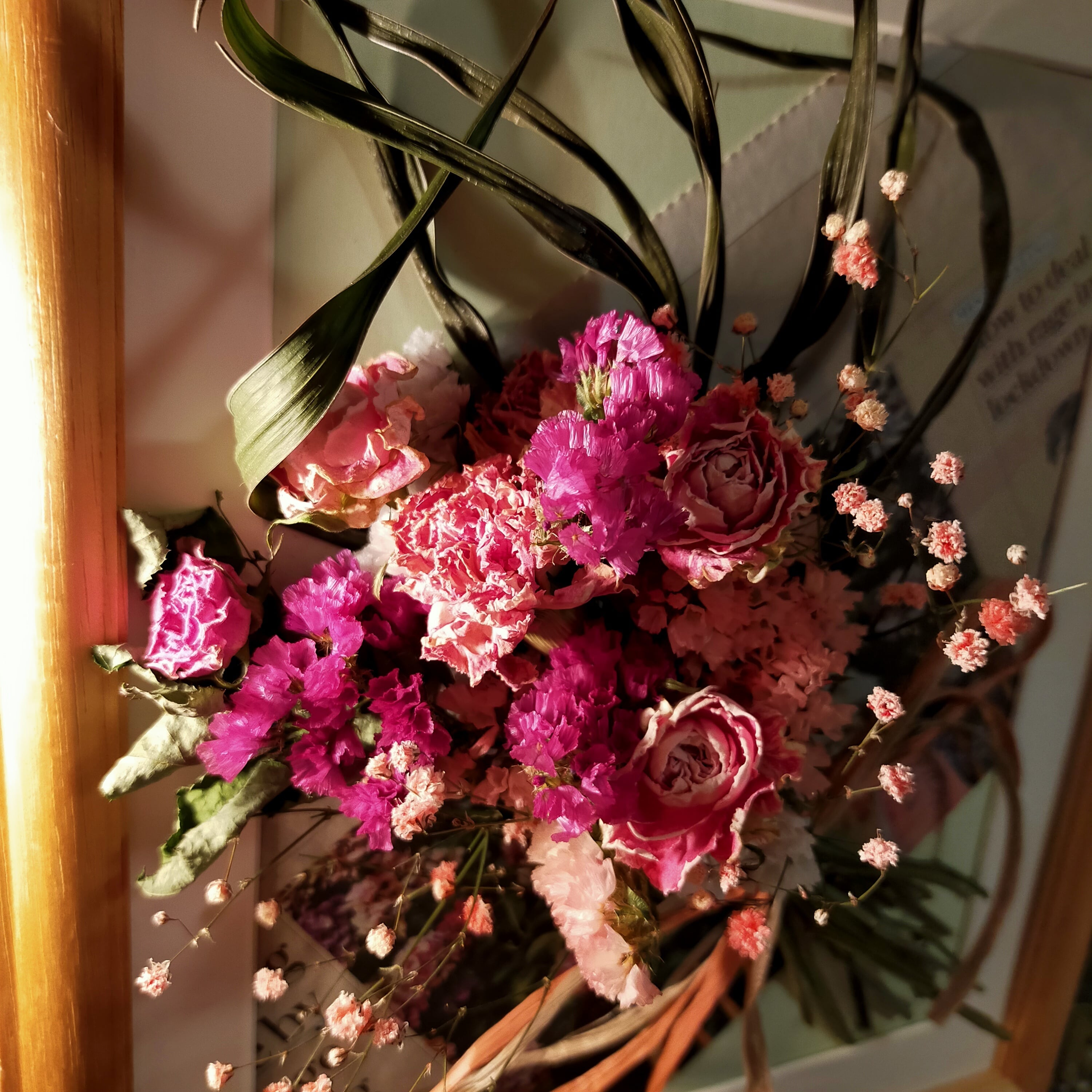 ブーケアートフレームS【Dried flowers Bouquet art frame S】