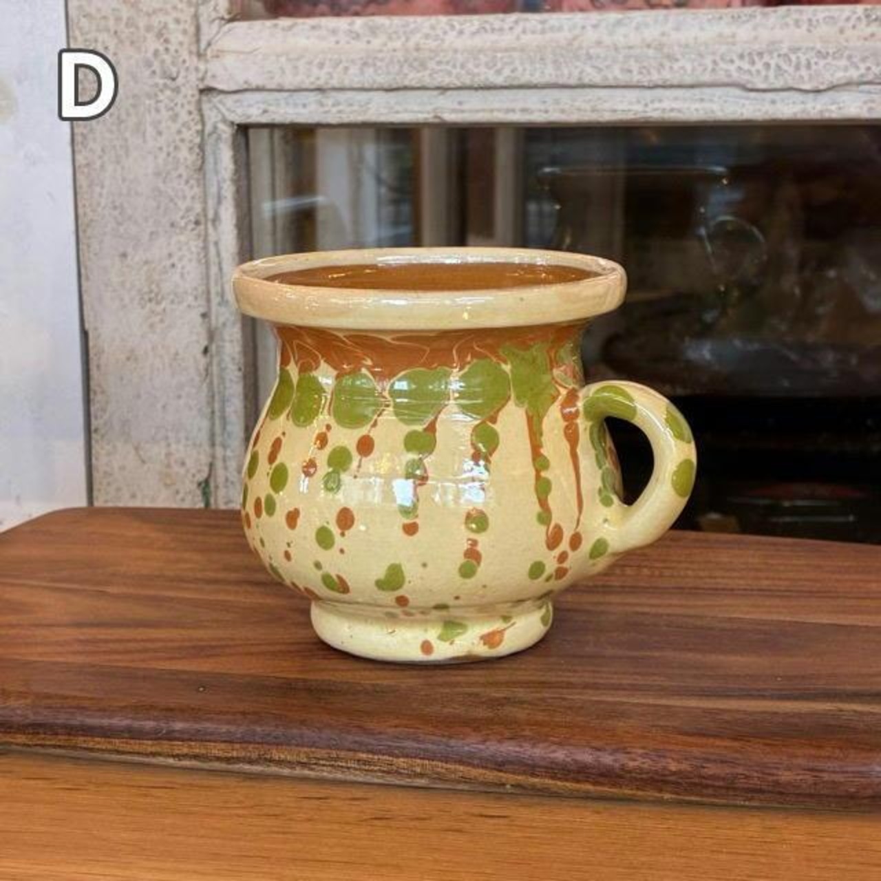 Romania Slipware mug　ルーマニア　スリップウェアマグカップ　全6種　コーヒー　紅茶　チャイ　マーブル　陶器　ギフト　プレゼント　贈り物