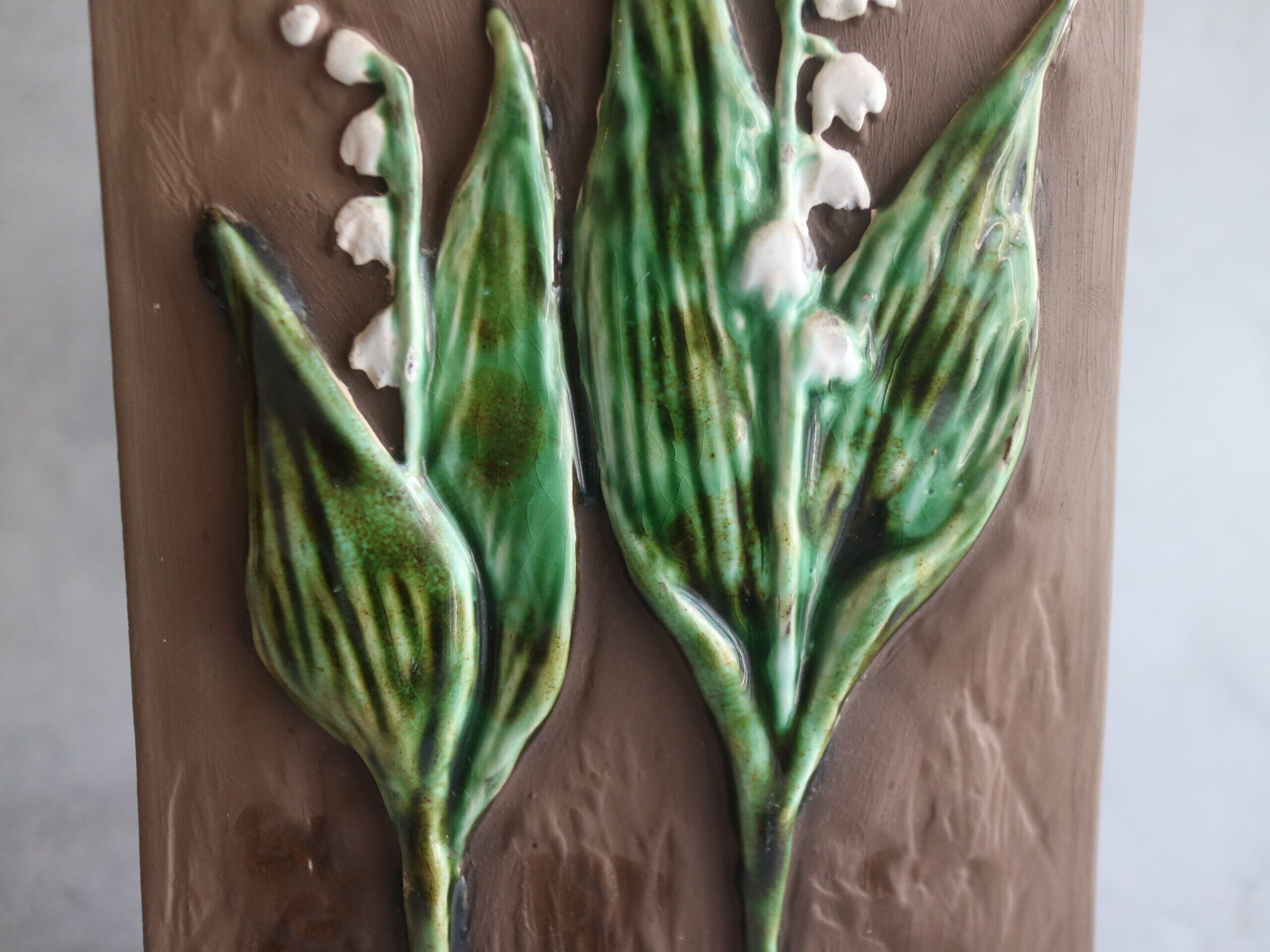 Jie Gantofta ジィガントフタ / スズランの陶板 No.5151