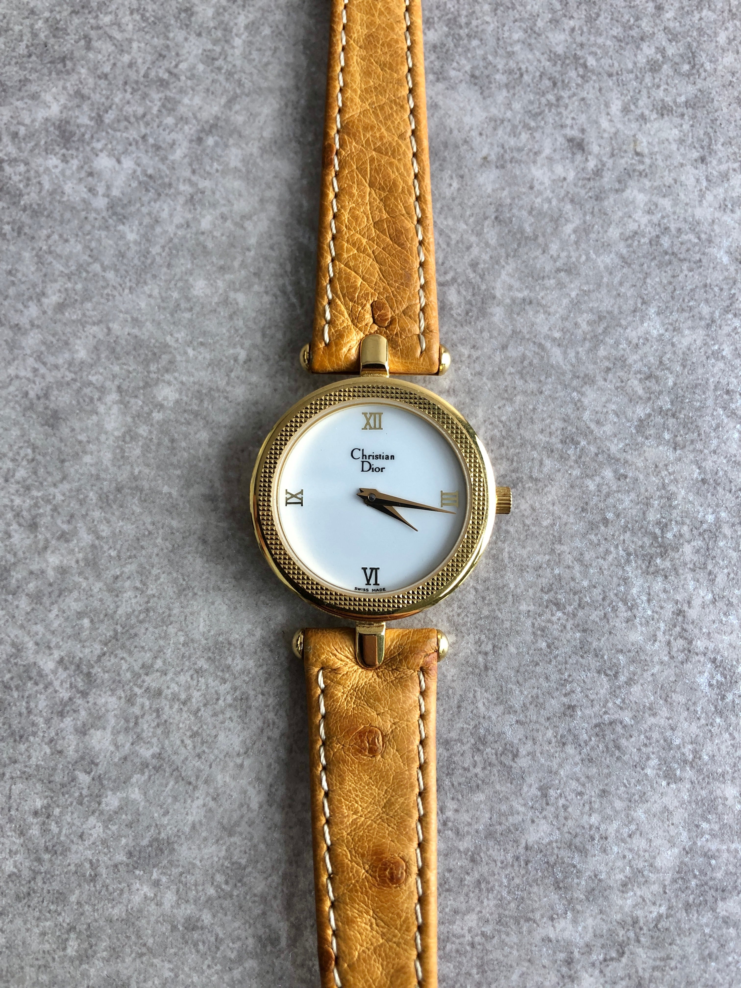 Christian Dior クリスチャン ディオール 腕時計 ブラウン ローマ