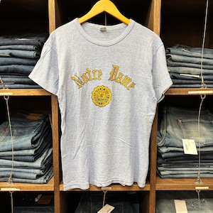 1980'S CHAMPION NOTRE DAME 青杢 T-SHIRT