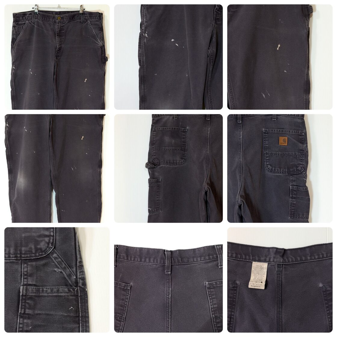希少色 極太美フェード [W40L30] Carhartt B11 PTB 40x30 Dungaree Fit 
