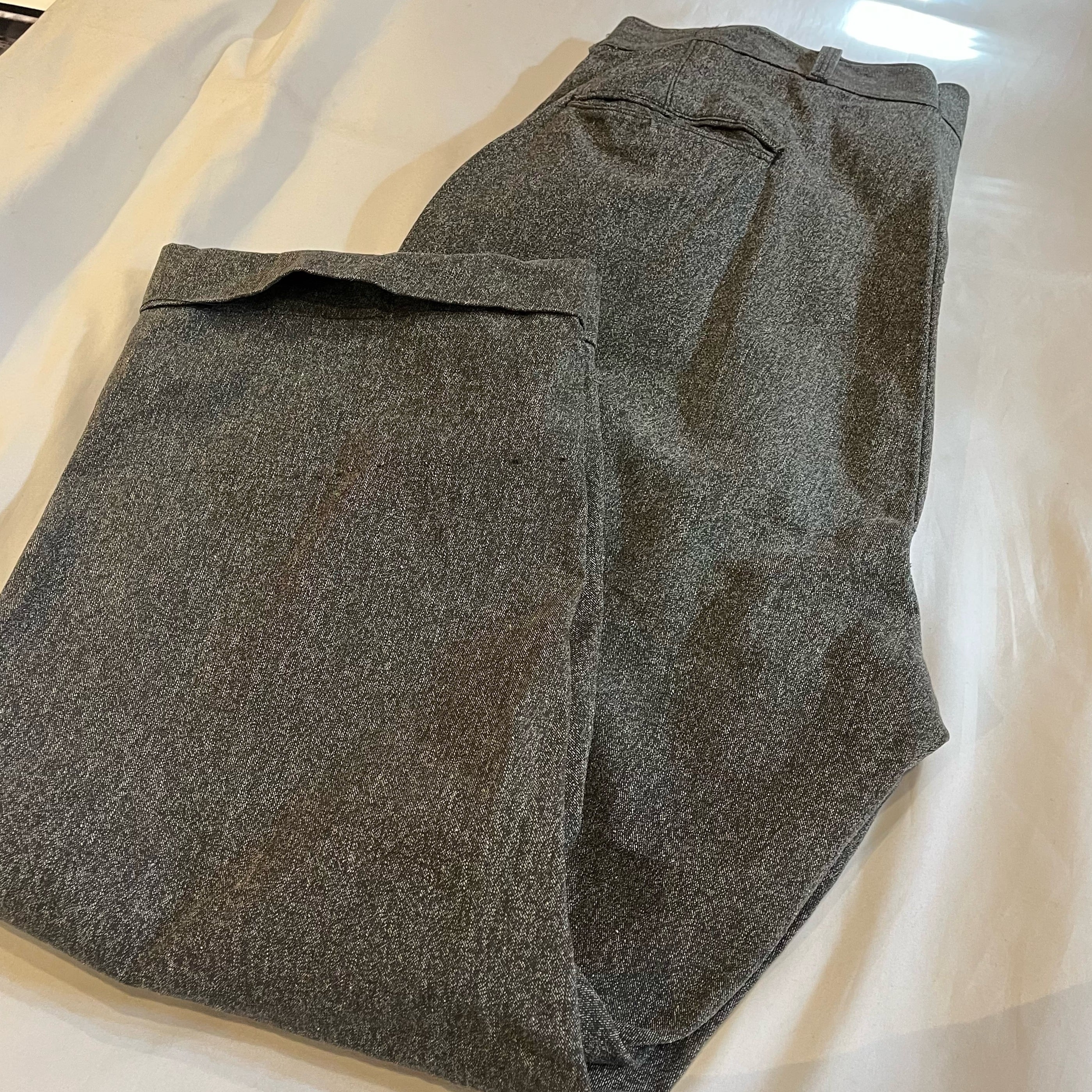 40s 50s vintage black chambray work pants ヴィンテージ ブラック