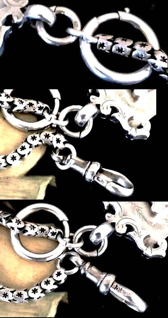 英国アンティーク アルバート/ガードチェーン フォブ ボルトリング