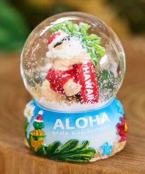 【kahiko/カヒコ】アロハサンタスノードーム ハワイアンクリスマス