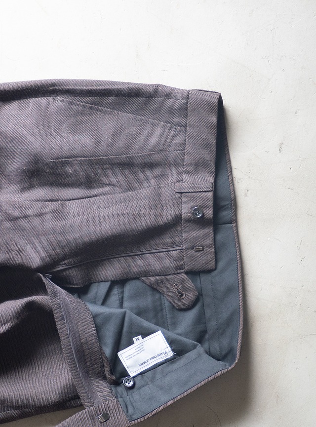 "NINE THREE QUARTER" 1990s Wool linen trousers
