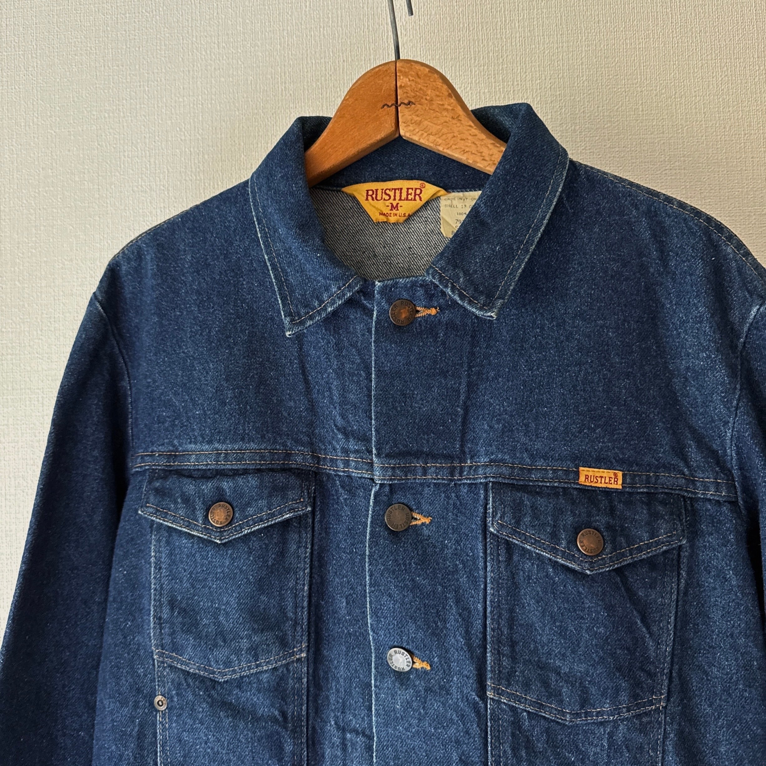 70's~80's RUSTLER Denim Jacket MADE IN USA ラスラー デニム