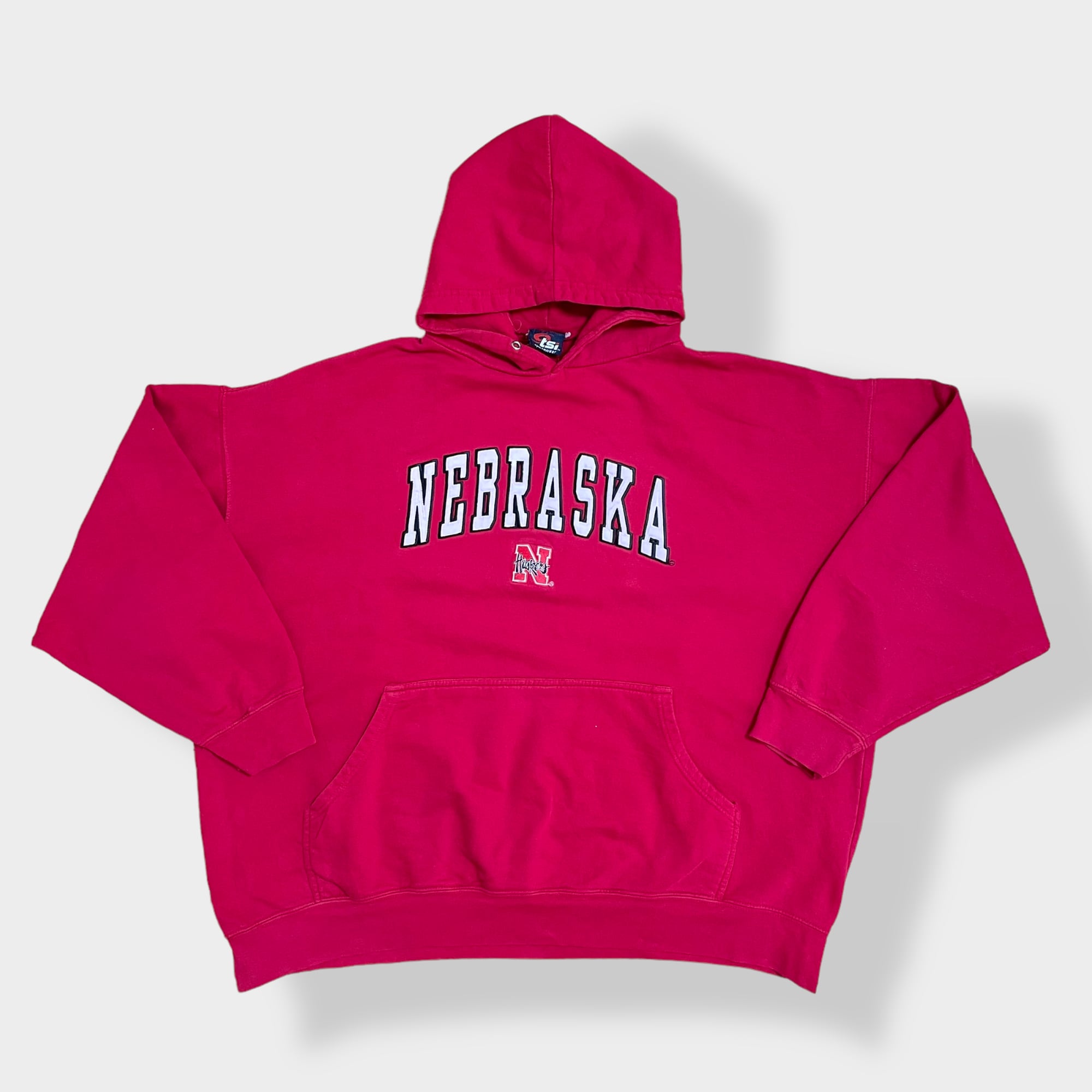 tis】カレッジ NEBRASKA HUSKERS ネブラスカ大学 ハスカーズ 刺繍ロゴ