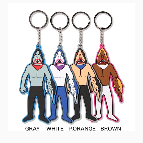 【PUNK DRUNKERS】パンクドランカーズ PDSラバーキーホルダー / 鮫人