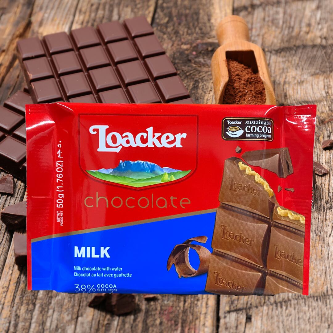loacker チョコレートミルク (chocolate milk) 50g CAVAKOGA