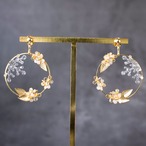 【冬限定】柊の雪化粧 -Gold & Christama- | ピアス / イヤリング