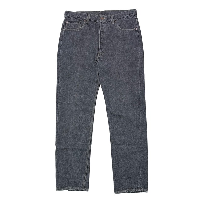 90s LEVIS リーバイス 501 USA製 先染め ブラック デニム パンツ 