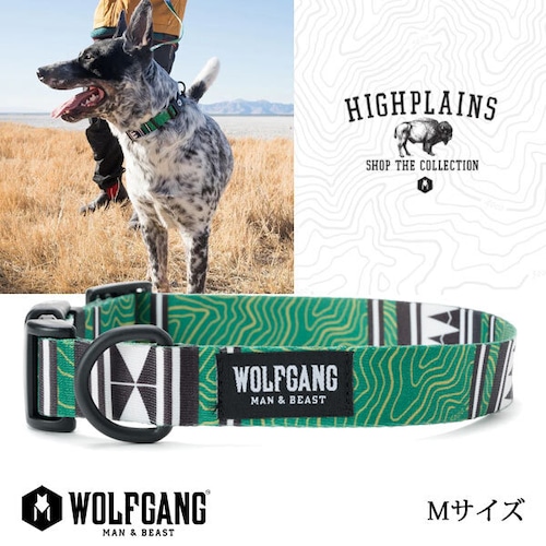 HighPlains COLLAR Mサイズ 首輪 WOLFGANG ウルフギャング アメリカ 中型犬