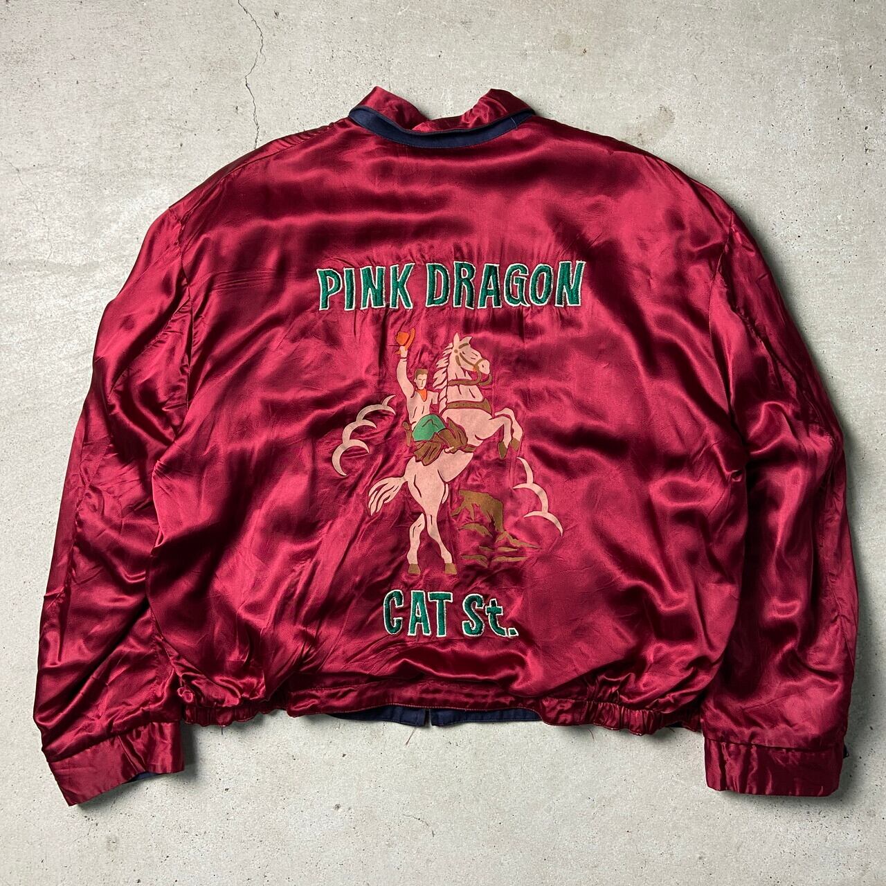 90s DRAGON　ロゴ刺繍　ジャージ　　ドラゴン　トラックジャケット