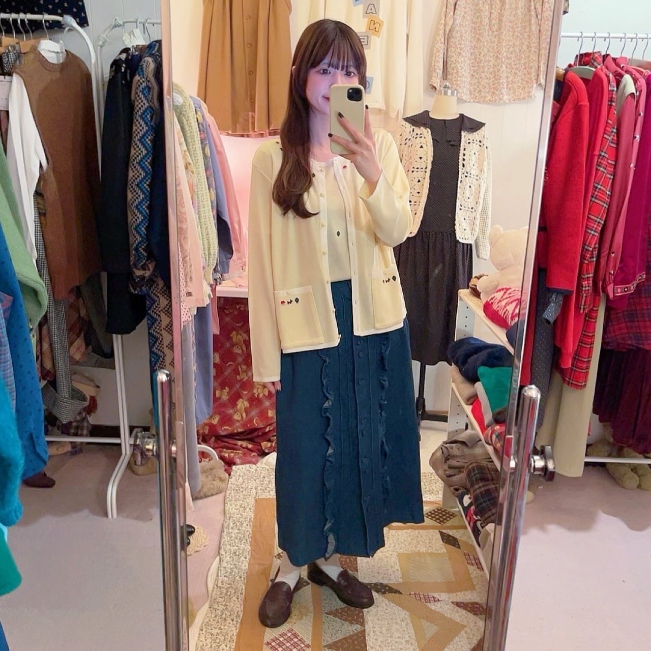 mini dog & house & treb ensemble knit