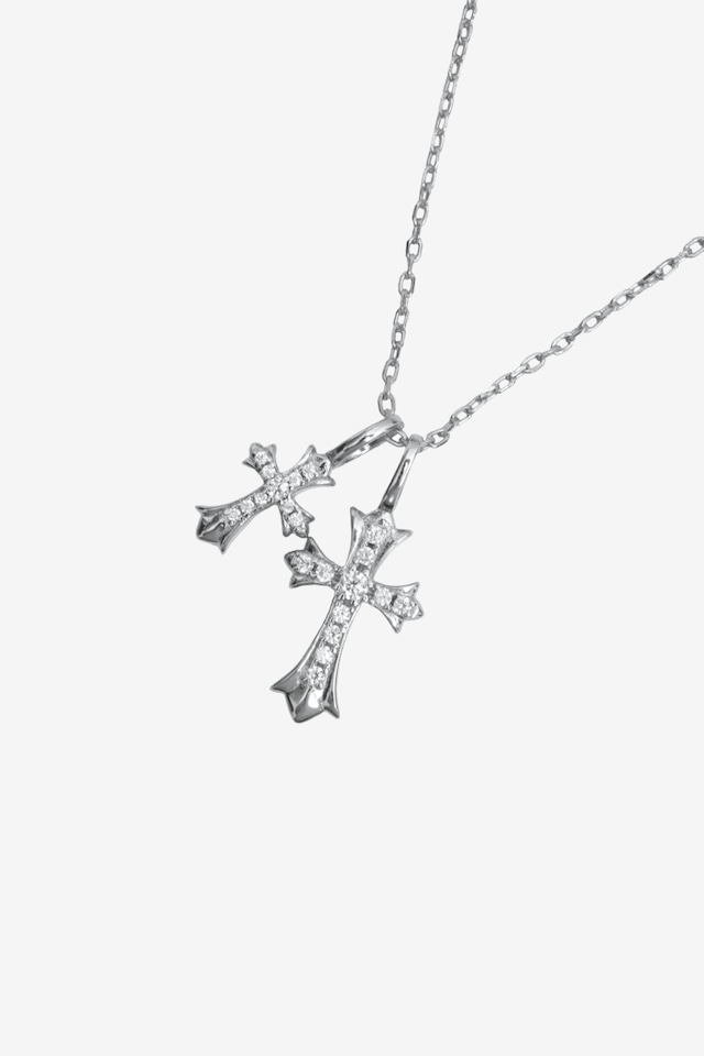 3/28(sat)予約発売【Twin Cross Luxe Necklace】/ SILVER