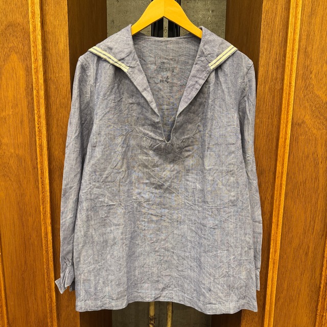 FRENCH MILITARY LINEN SAILOR P/O JACKET ⑧