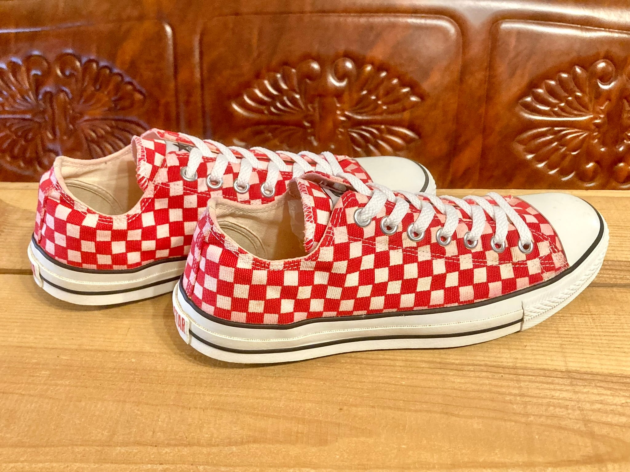 converse（コンバース） ALL STAR (オールスター）チェック 赤/白 9
