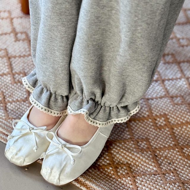 «予約»«ジュニアサイズあり»«poisson» フリルジョガーパンツ 2colors