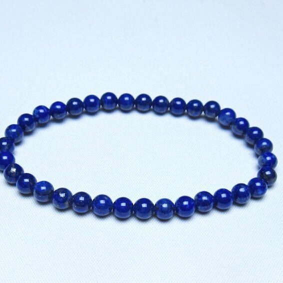 ラピスラズリ ブレスレット 5mm 一点物 メール便可 [M便 1/10] 111-48426