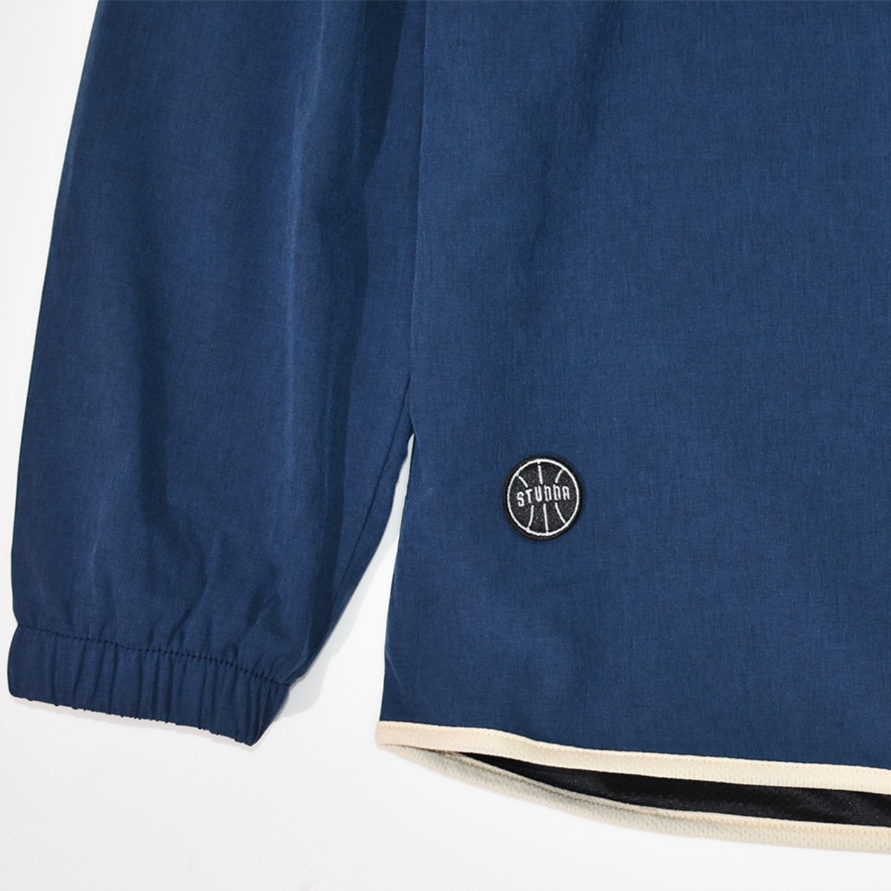 Henley nylon poncho : デニムネイビー