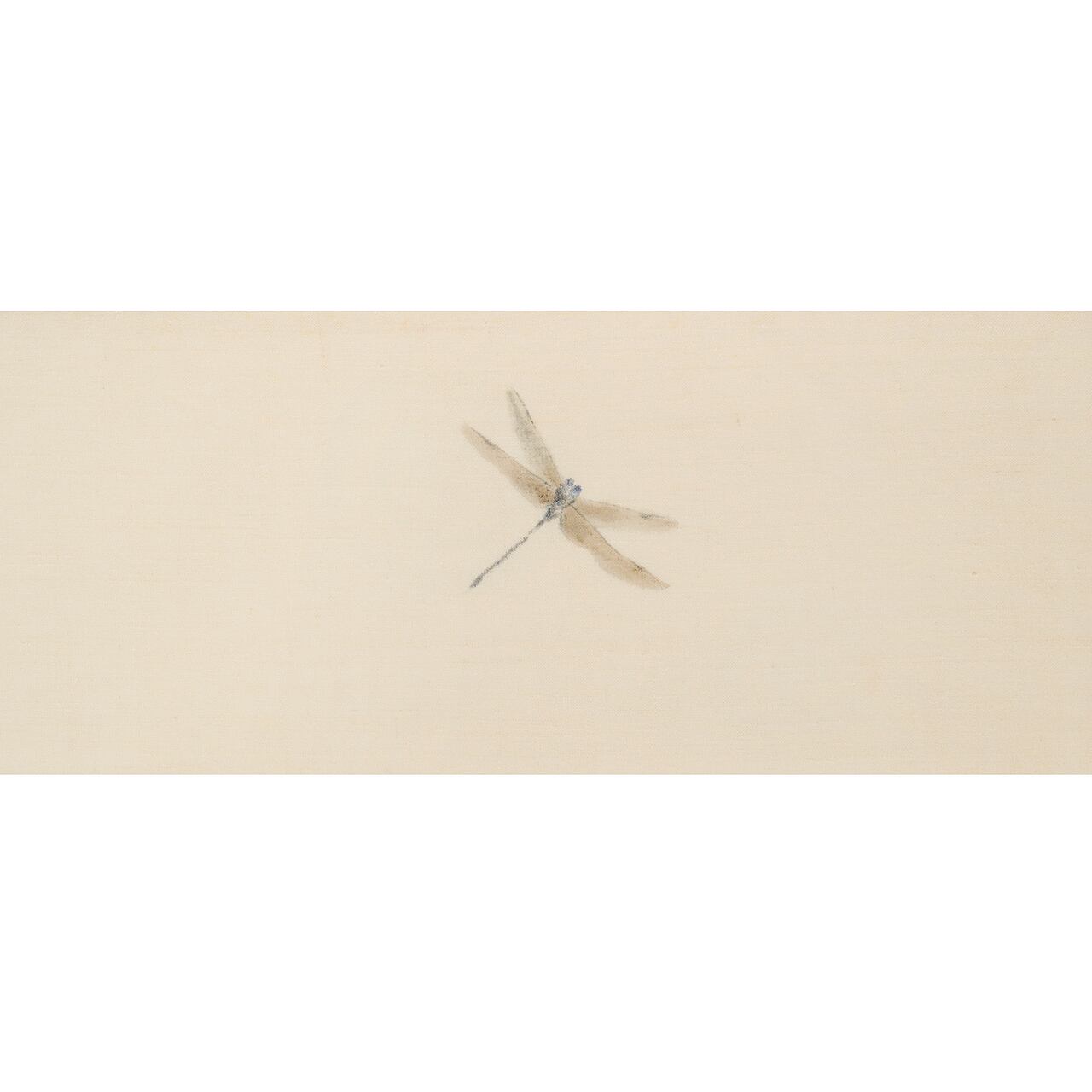 ぐるぐる渦巻にトンボの模様 結城紬 夏名古屋帯【未着用品】 | かわの屋