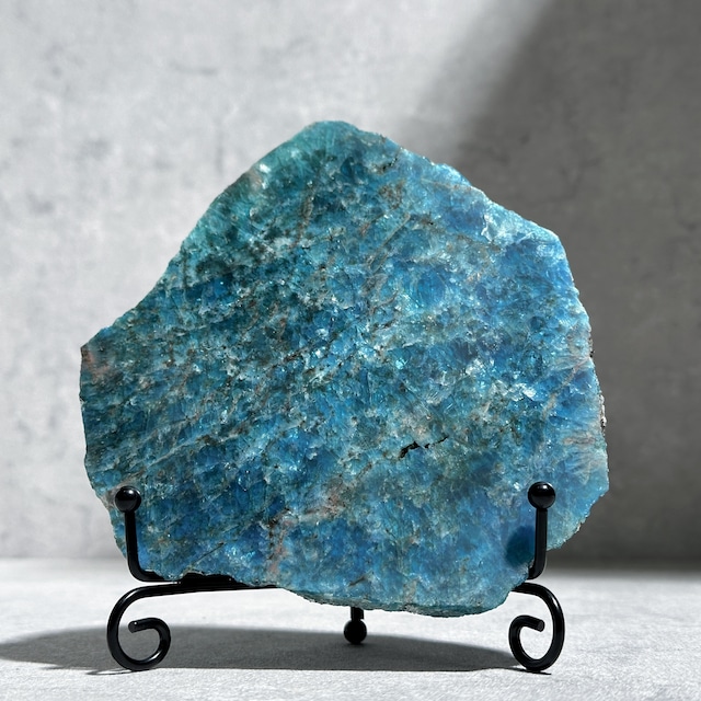 台座付き◎ブルーアパタイト スライス 01◇ Blue Apatite ◇  天然石・鉱物・パワーストーン