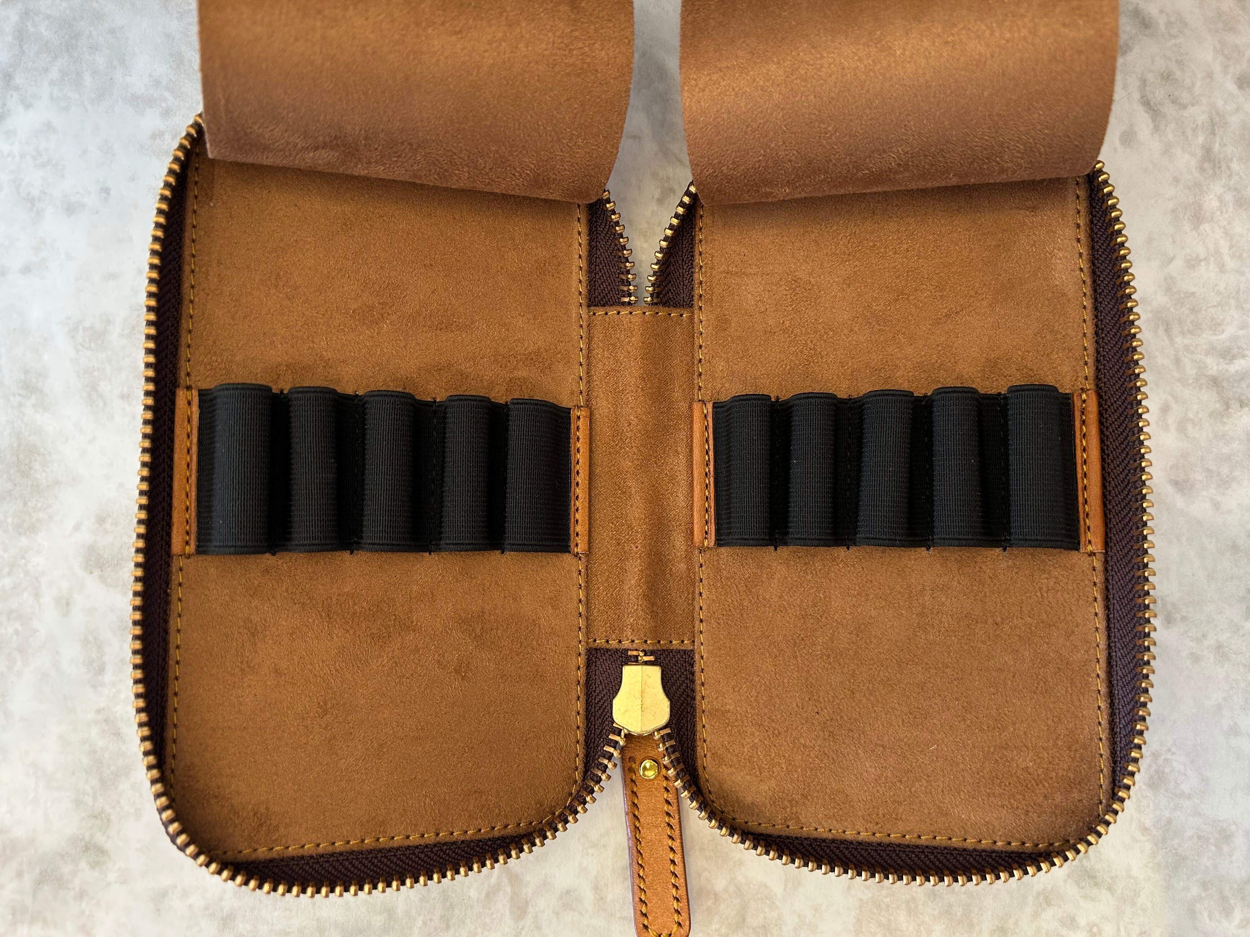 バハギア & クラフト ラウンドジップペンケース 10本挿し (プエブロ革