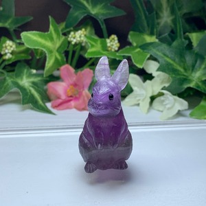 9.フローライトうさぎ・インテリア