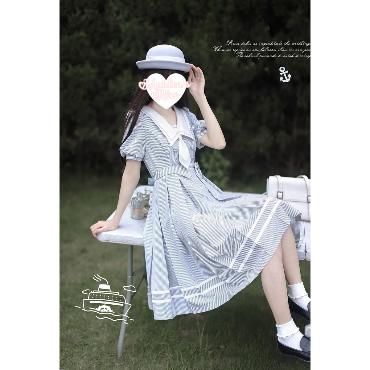ストライプセーラーワンピース | Maiden's Rêve