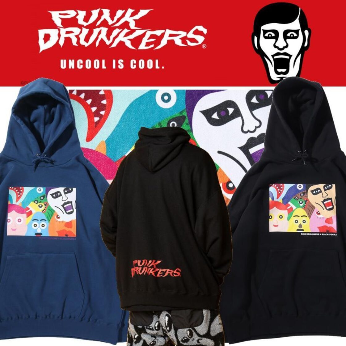 PUNKDRUNKERS x BLACK PEARLS 】集合BIGパーカ パンクドランカーズ 