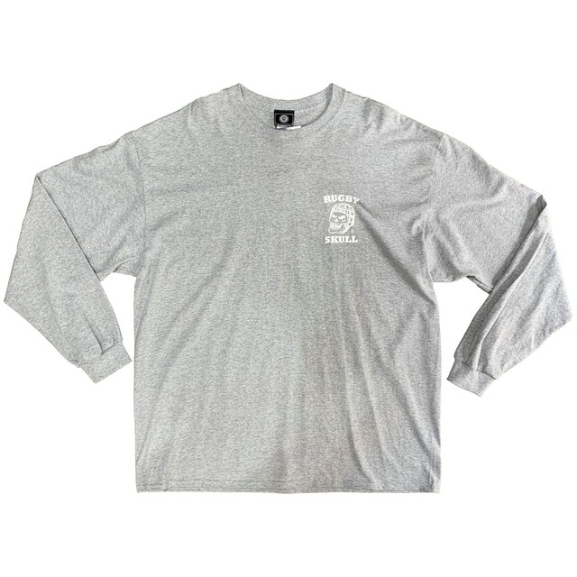 【YBC】RUGBY SKULL Back Print LongT-Shirt Gray
