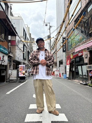 GENIUS CRAft / OMBRE CHECK SHIRT L/S / オンブレーチェックシャツ / ワイドシルェット / ボックスシルエット