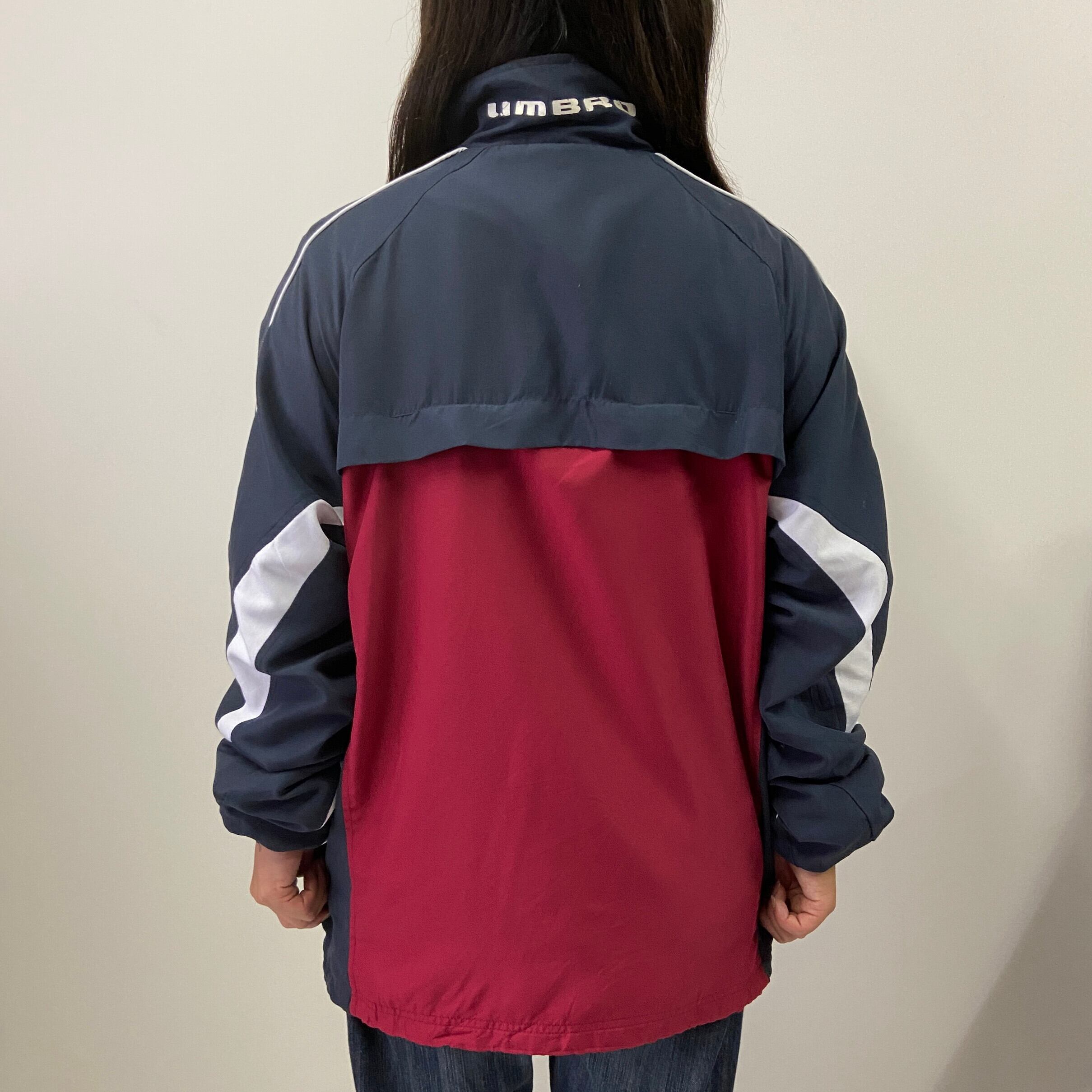 UMBRO アンブロ ワンポイントロゴ スポーツジャケット メンズL 古着