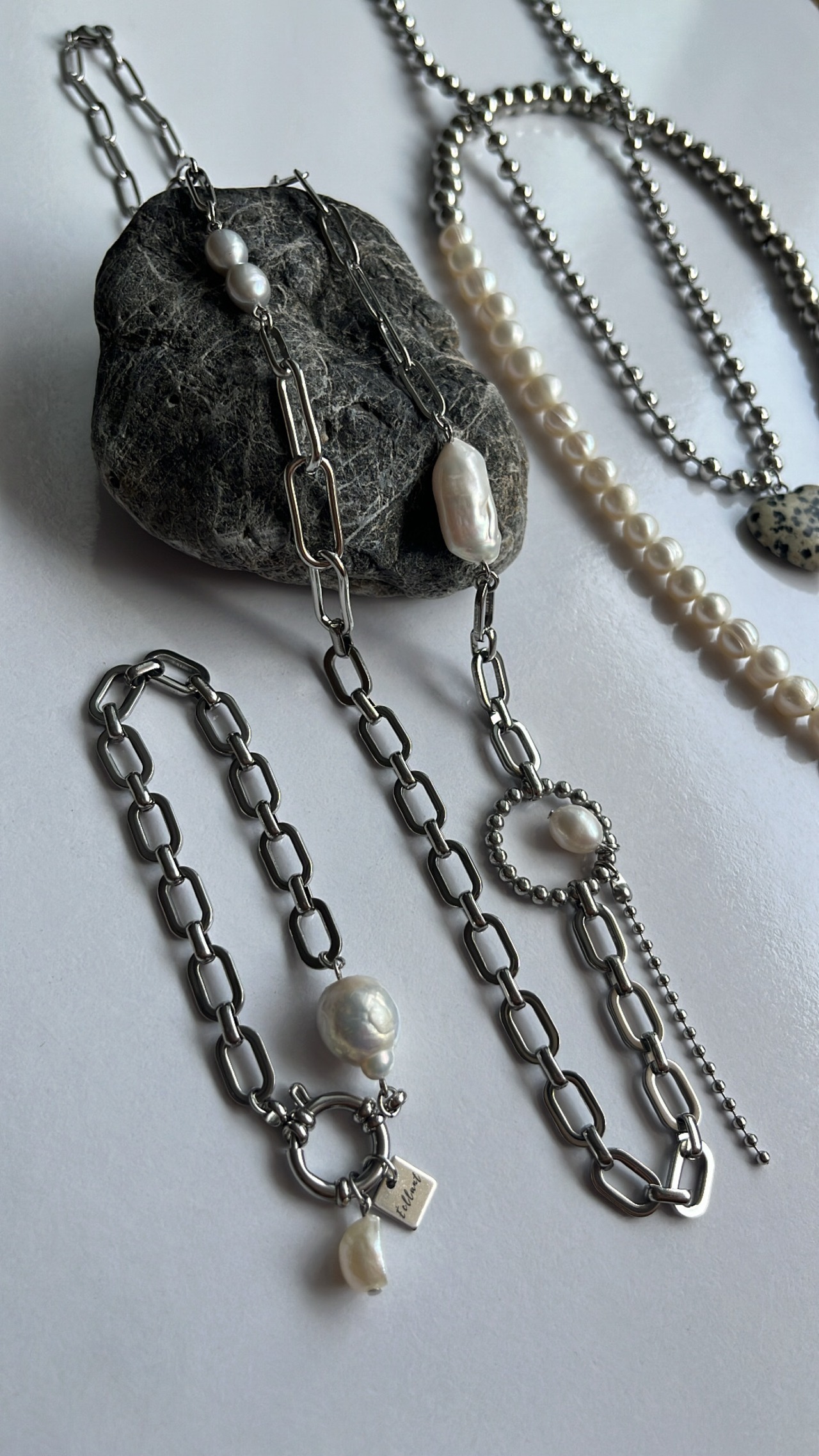 [2〜3way] バロックパール ロングネックレス ［SSN060］