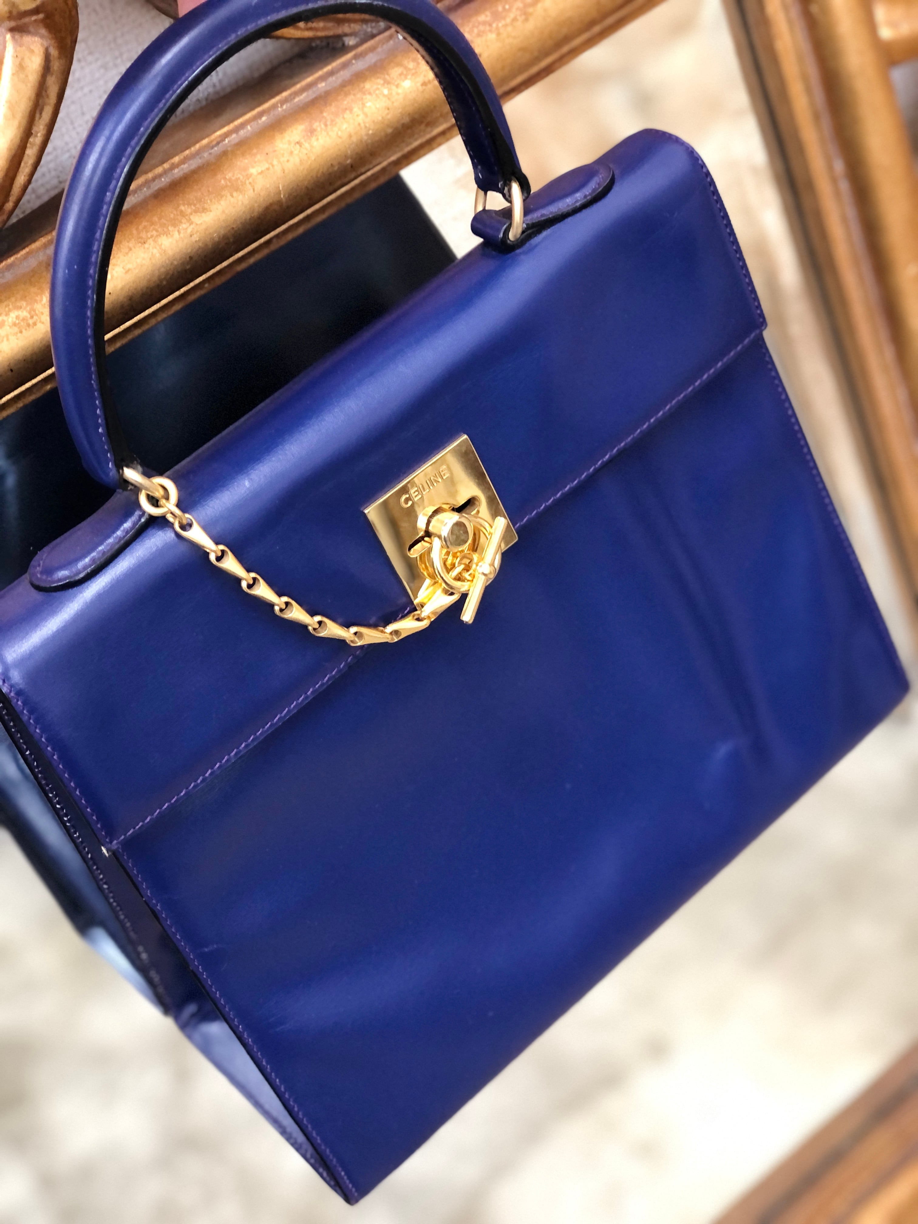 CELINE セリーヌ　レザー　ハンドバッグ