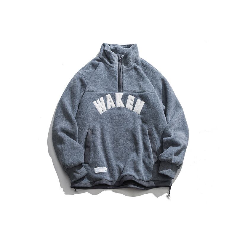 Road Vintage Autumn Trend Half Turtleneck Sports Sweatshirt Jacket ese Loose Couple Student Pullover-Alibaba オータム 秋物 ビンテージ hip6-161187663645217