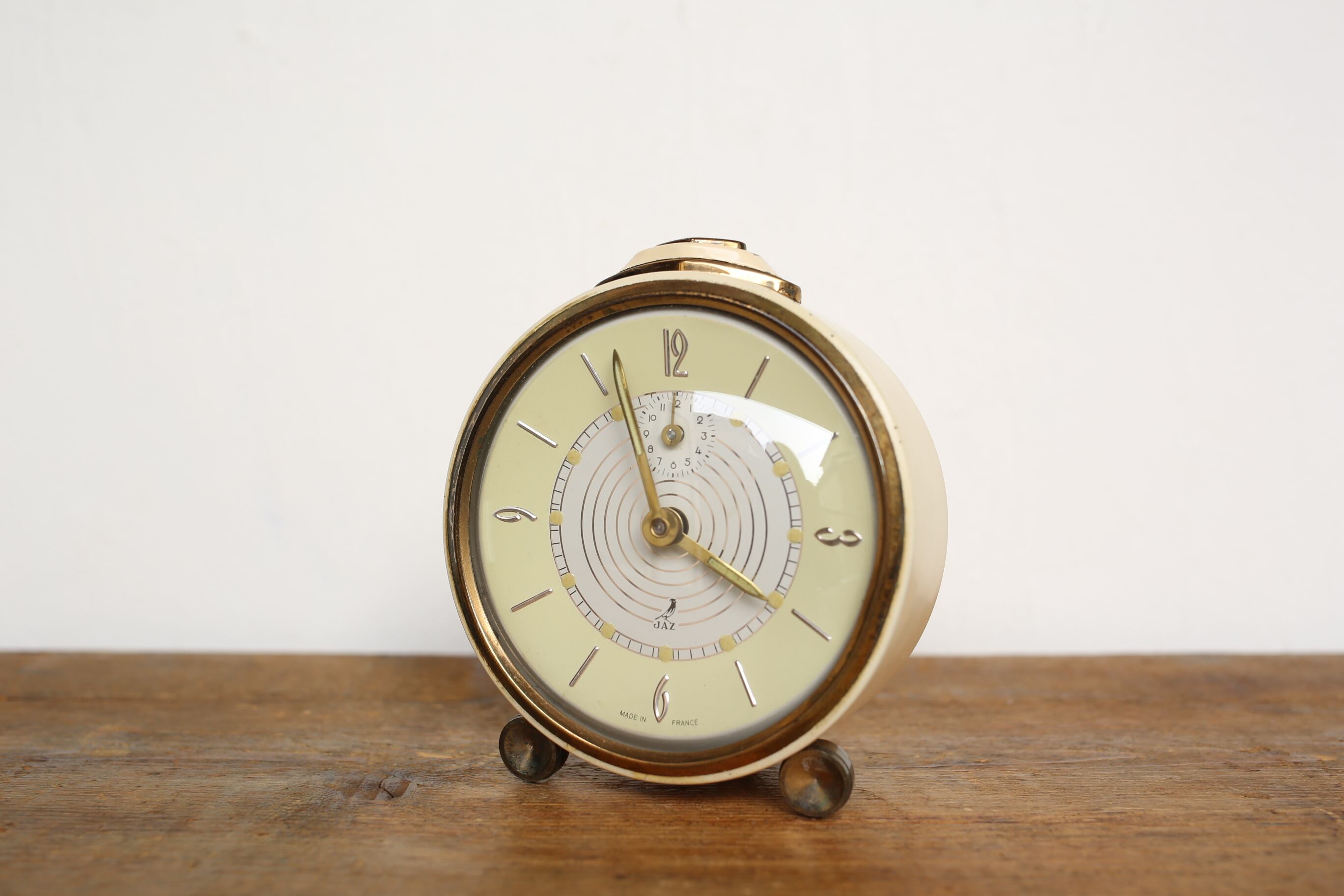 フランス アンティーク ヴィンテージ JAZ 目覚まし時計 N-00011