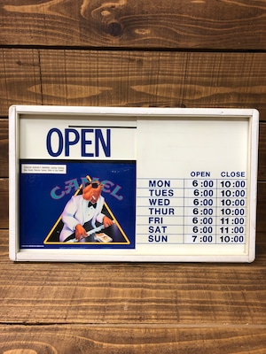 DOOR WINDOW SIGN O/C 「JOE  CAMEL」ジョーキャメル