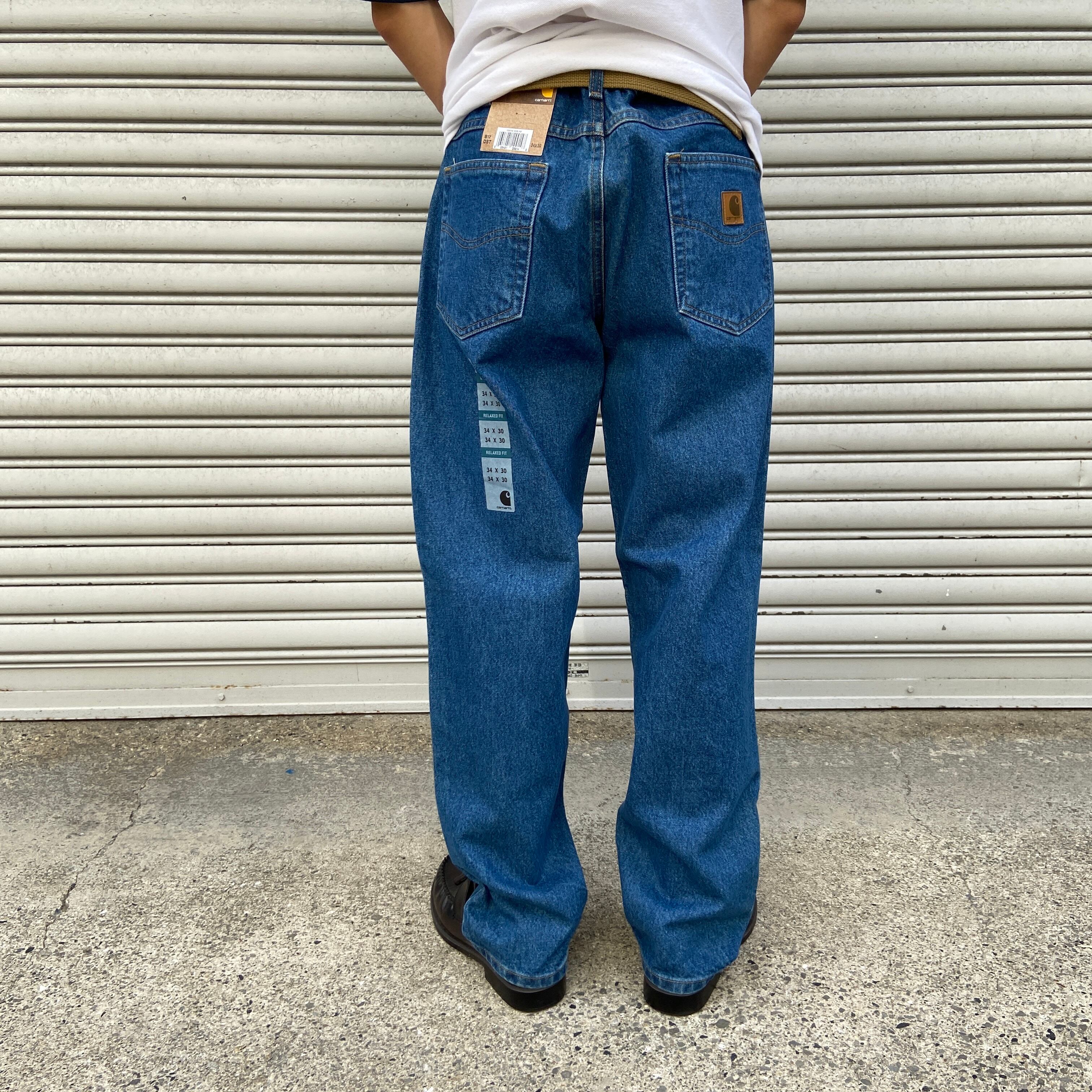 送料無料』デッドストック Carhartt B17リラックスフィットデニム