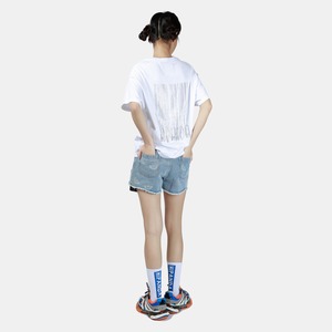 【HIPANDA ハイパンダ】レディース  ショート デニムパンツ WOMEN'S SHORT DENIM PANTS / BLUE・BLACK