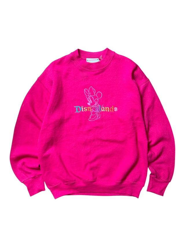 ［Dead Stock］Disneyland Minnie Embroidery Sweat Shirt S