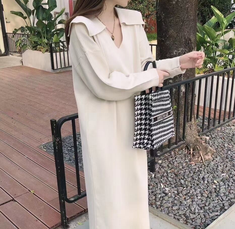 セーラー襟　ニットワンピース　AJ1050-6082