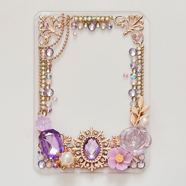 №046 飾れる!持ち歩ける!硬質カードケース デコ 硬質ケース