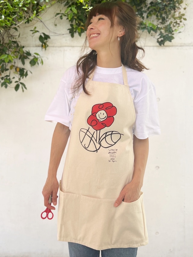 Red Rose ソフト キャンバス ビブ Apron