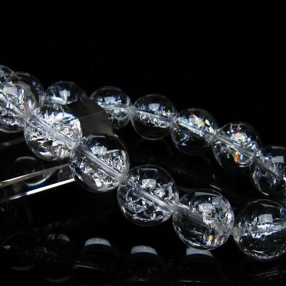 アイリスクォーツ 水晶 ブレスレット 14mm 一点物 [M便 1/10] 111-35519