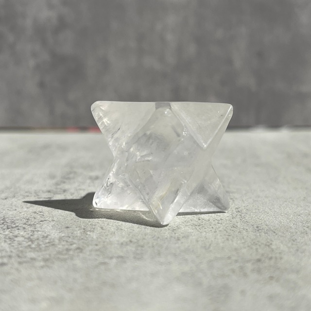 【クリアクォーツ マカバ（マルカバスター）】虹あり｜石目あり鉱物 天然石 パワーストーン