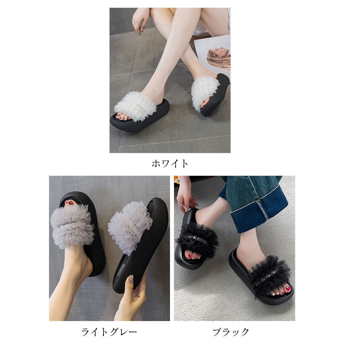 ミュール サンダル 厚底 ビジュー レディース 春夏 韓国 きれいめ 大人 かわいい フェミニン 履きやすい 歩きやすい 華やか 安定感 カジュアル 大人可愛い 大人女子