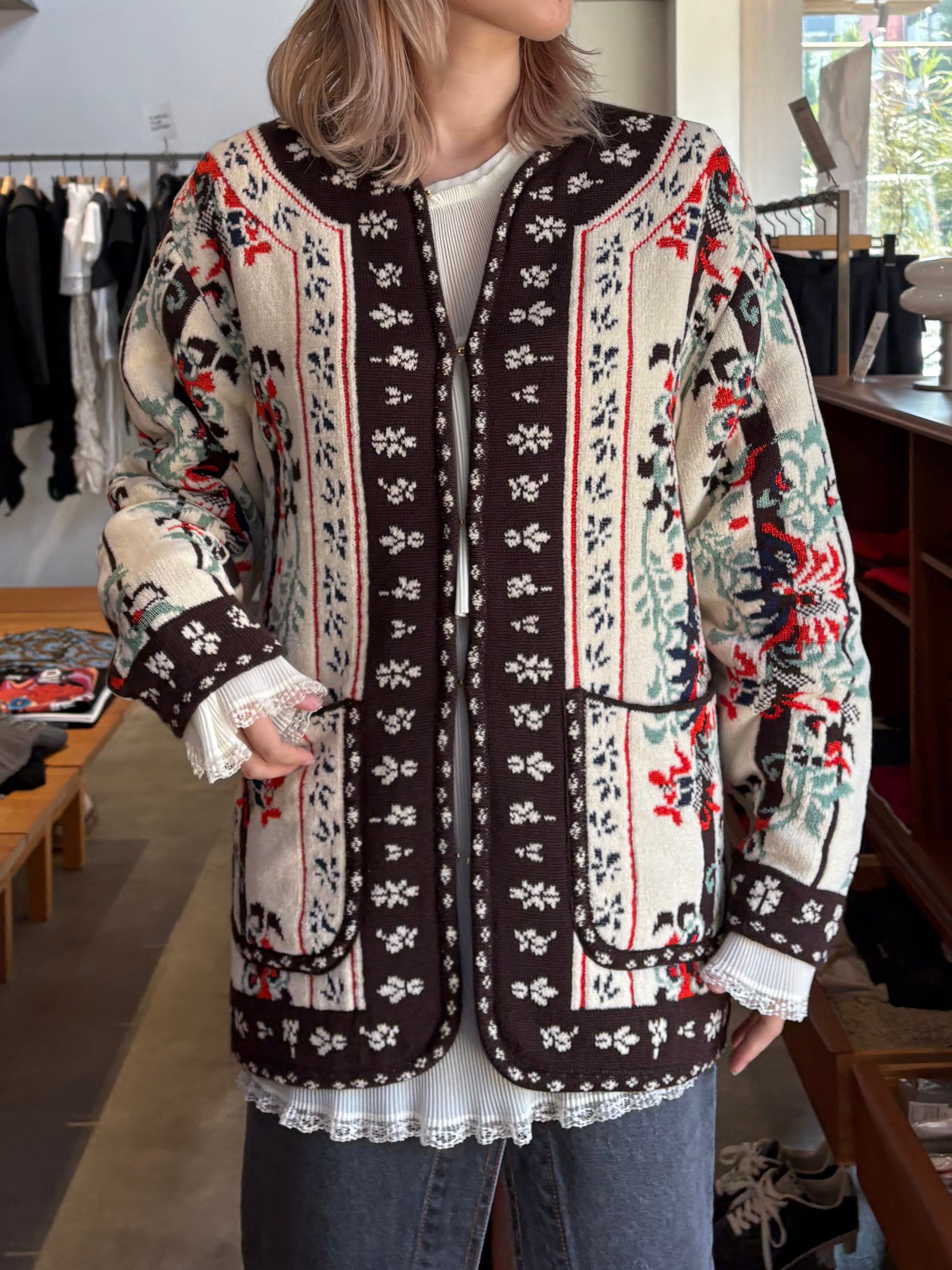 26SS】Mame Kurogouchi マメ クロゴウチ / Nylon Twill 3D Embroidery
